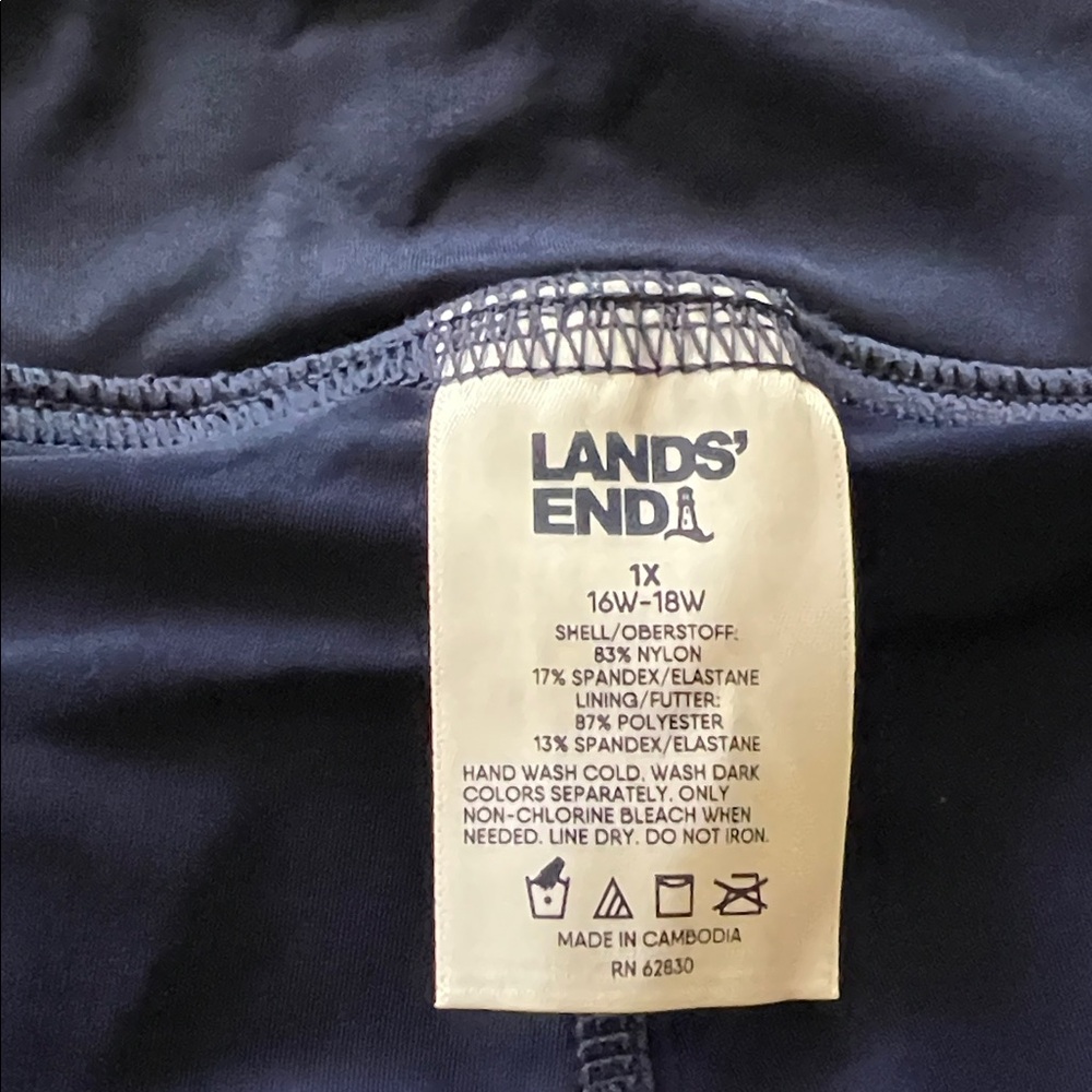 NWT Land’s End | Plus Size High Waisted Tulip Hem Swim Skort - Picture 7 of 13